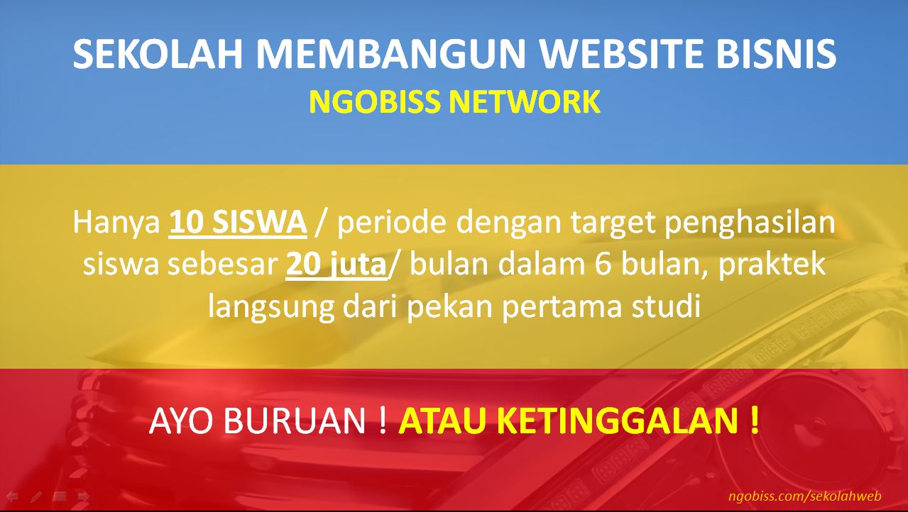 Sekolah Membangun Website Bisnis Sekolah Membangun Website Bisnis