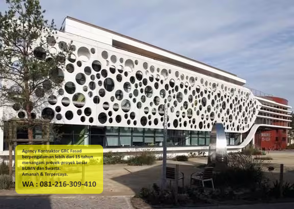 Elemen dekorasi arsitektur dari GRC