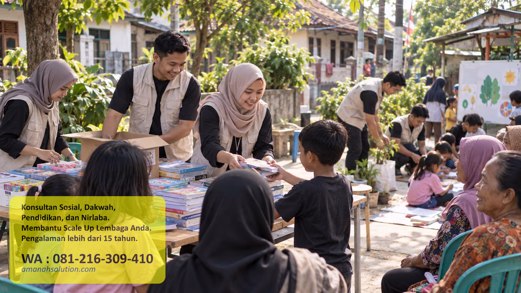 Kegiatan pengembangan lembaga pendidikan bersama konsultan