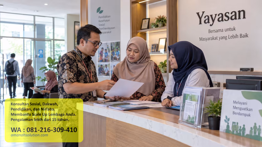 Konsultan yayasan profesional dari Amanah Solution