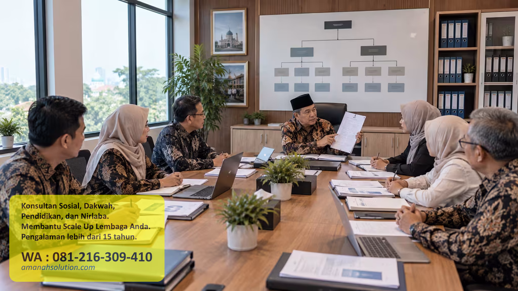 Diagram tata kelola yayasan untuk pemetaan alur administrasi dan pelaporan lembaga sosial