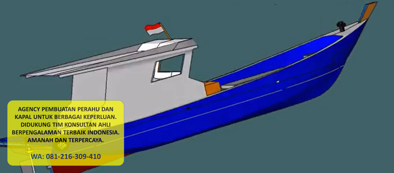 Jasa Desain Kapal Fiber Custom