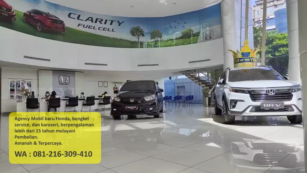 Showroom mobil Honda tempat informasi tukar tambah dapat diperoleh