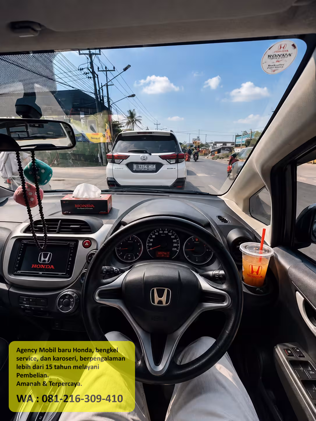Test drive mobil Honda sebelum menentukan pilihan kendaraan