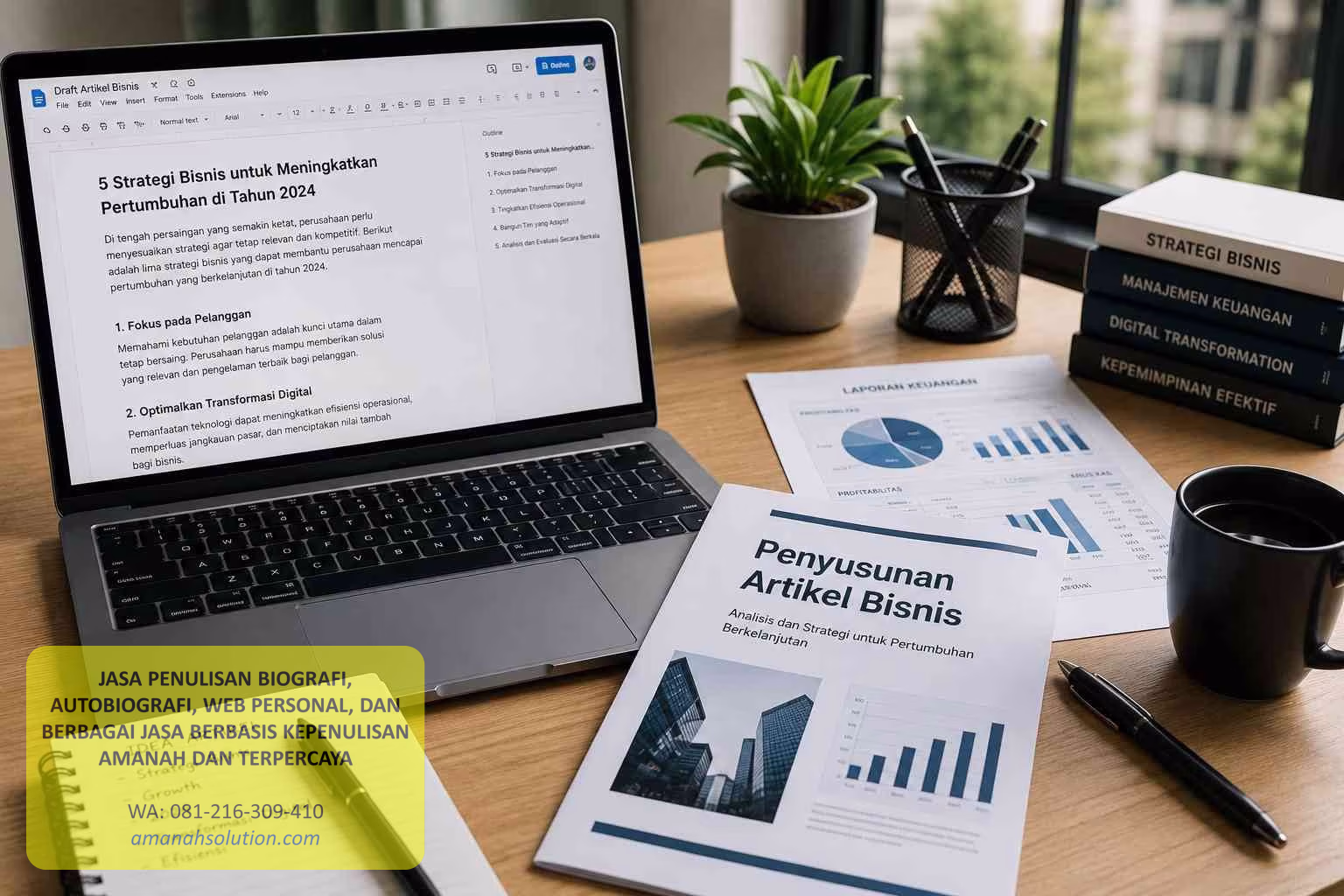 Proses penulisan profil institusi modern dengan narasi profil kelembagaan profesional