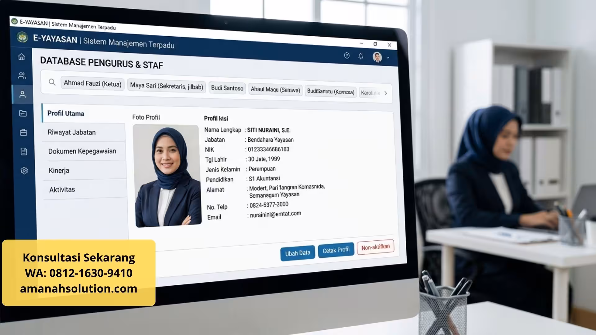 Role akses user software akuntansi yayasan pendidikan untuk keamanan data terintegrasi