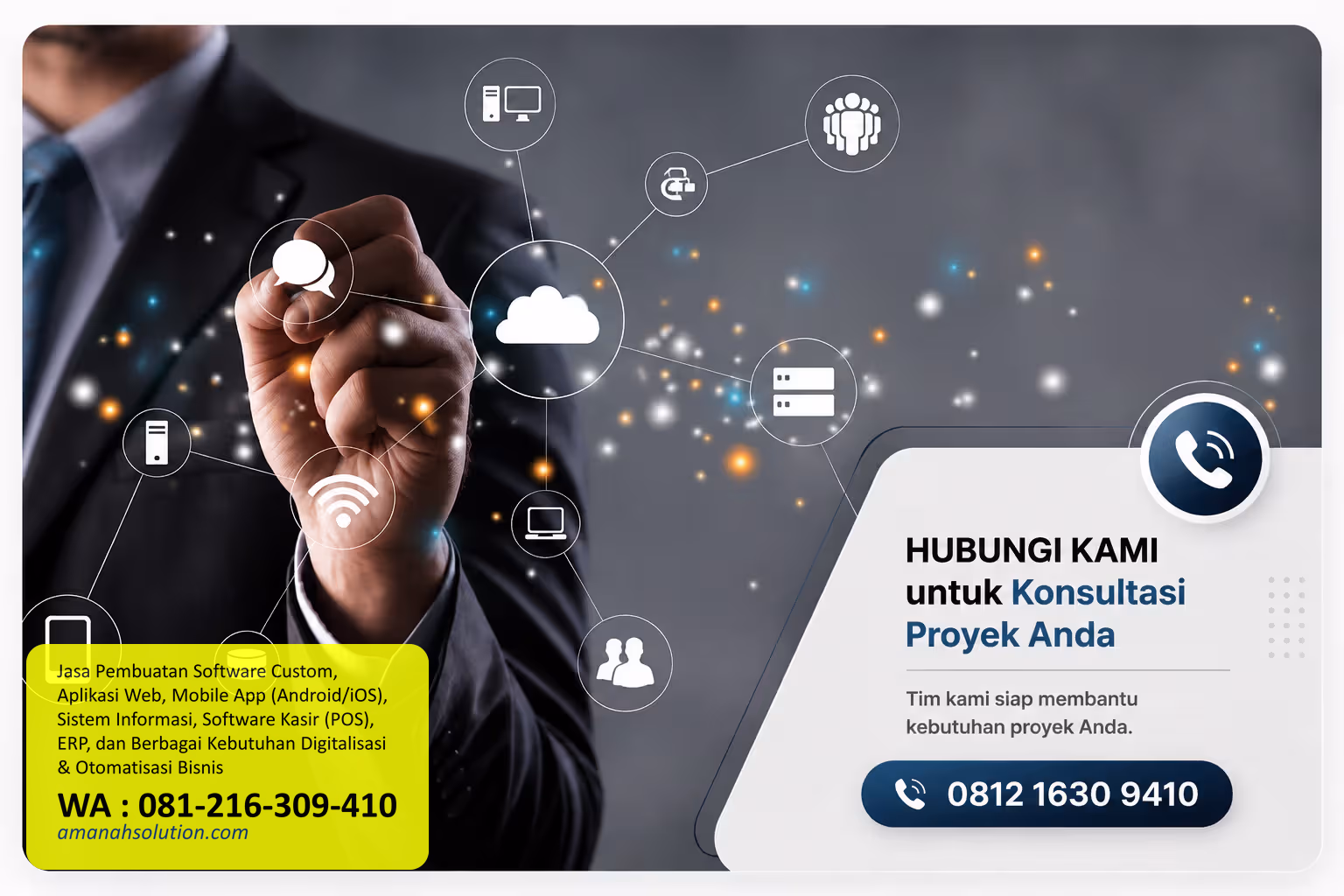 Digitalisasi Perusahaan dengan Software ERP Custom Amanah Solution