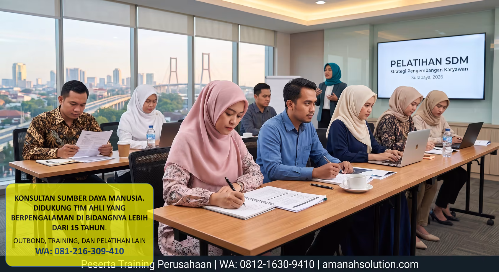 Peserta training perusahaan untuk mengurangi turnover rate karyawan