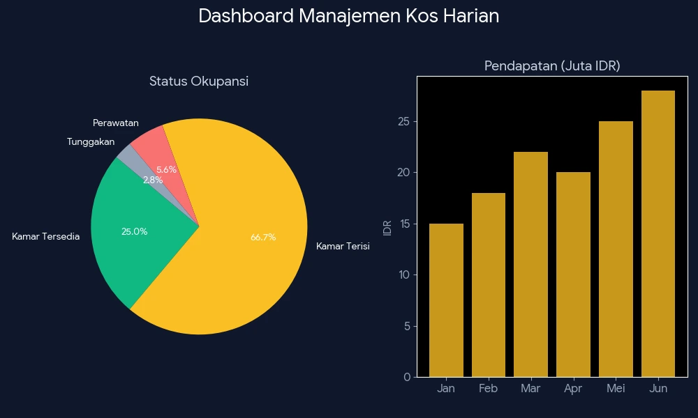 Software Kos Harian Dashboard