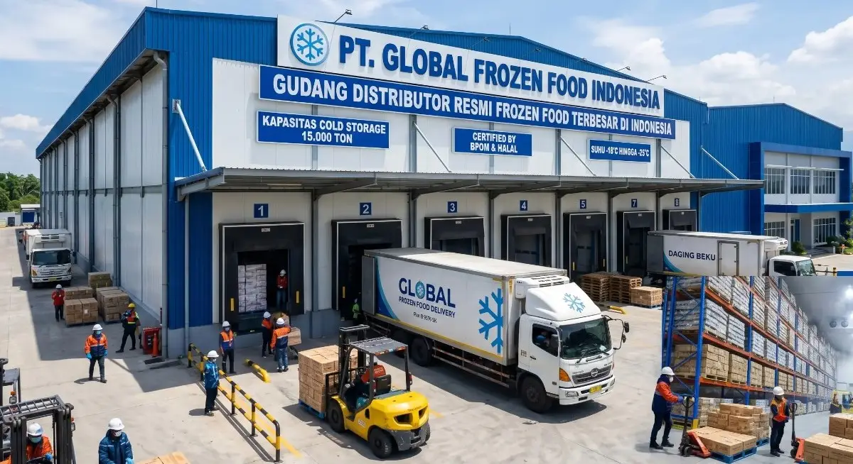 alur proses distribusi frozen food luar pulau cold chain makanan beku antar pulau