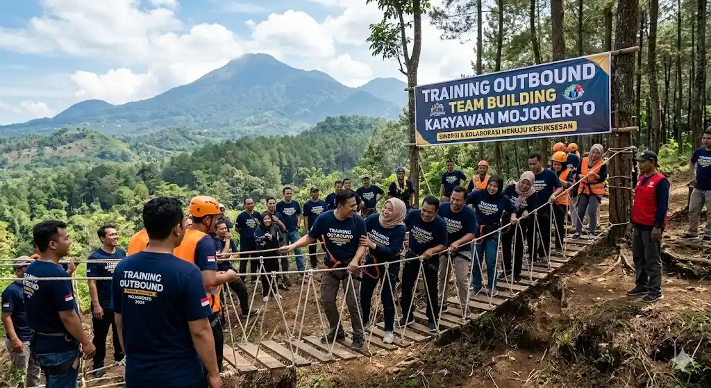 Training outbound team building karyawan Mojokerto