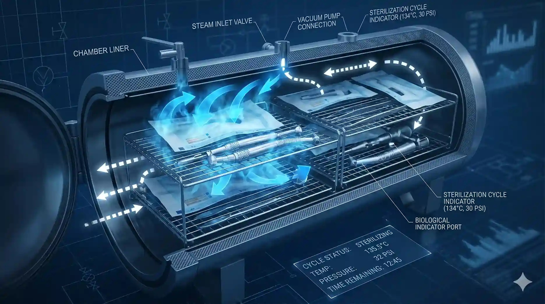 Tampilan Mesin Vakum Autoclave